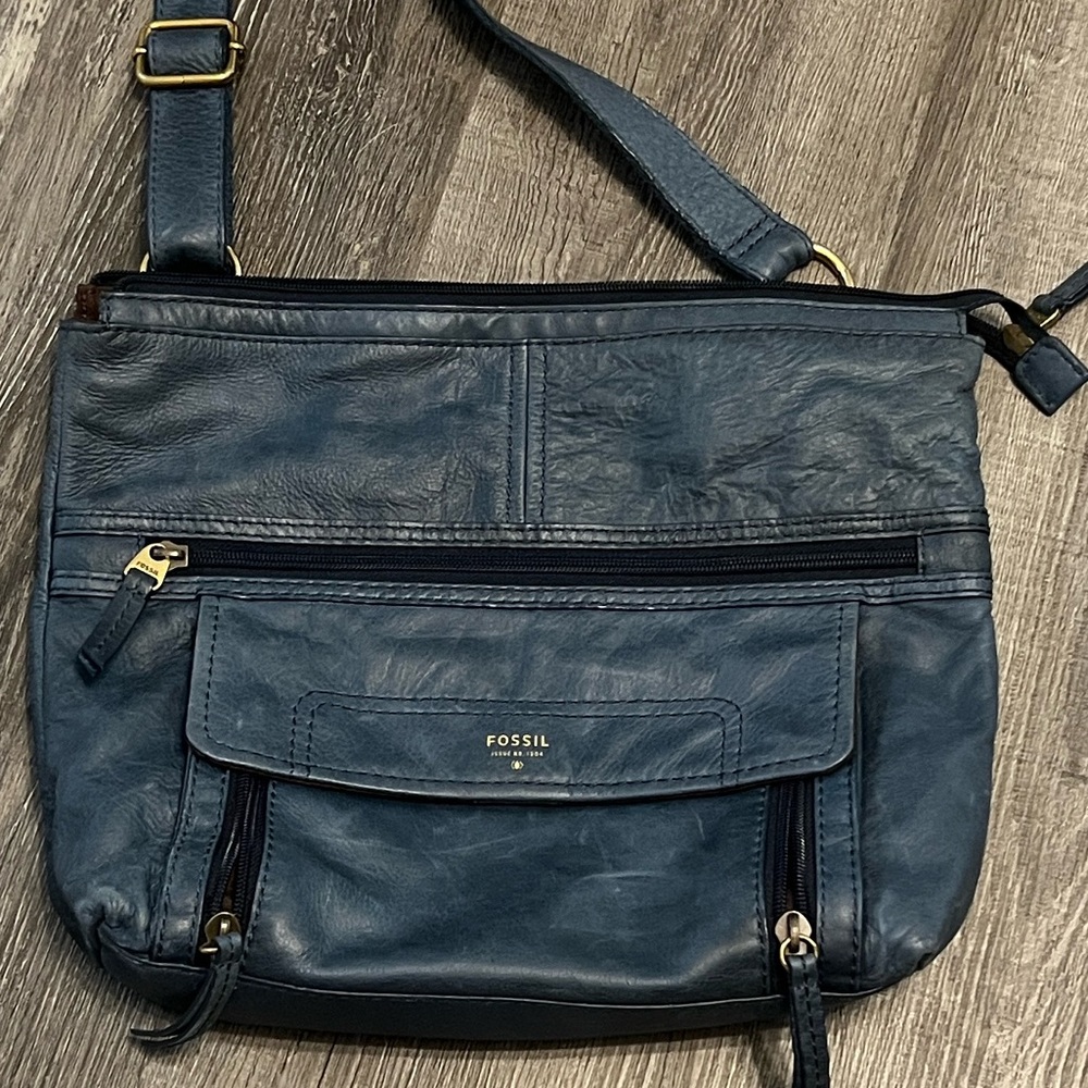 Fossil Leather Crossbody Bag